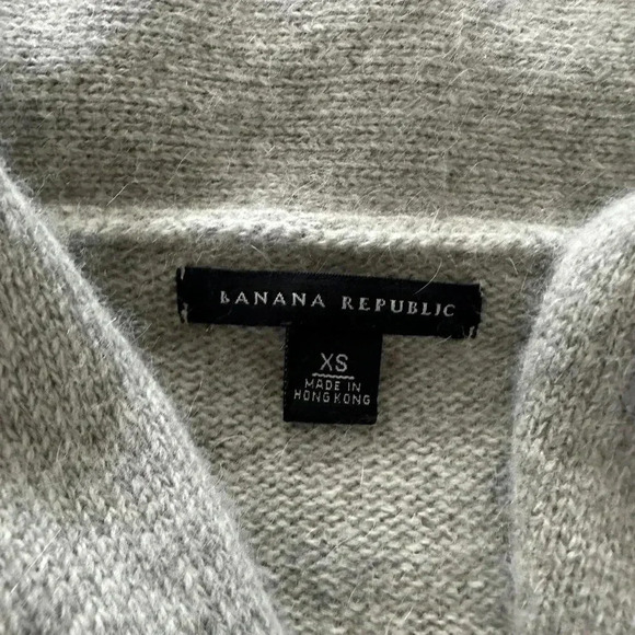 Banana Republic Angora Gray Shawl Collar Women's Cardigan Size Extra Small - Picture 5 of 6